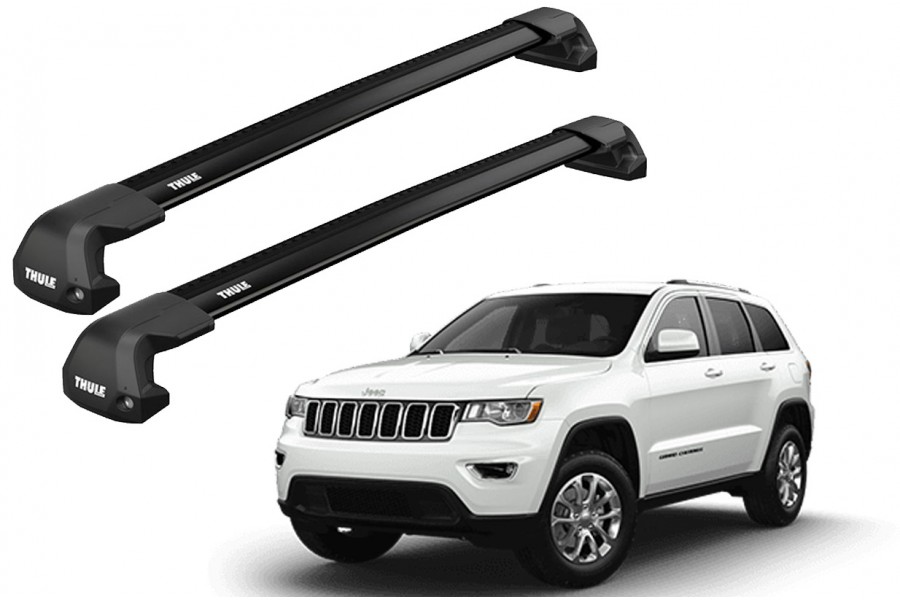 Barras THULE EDGE Flush para autos JEEP Grand Cherokee 2011 a 2021 negro