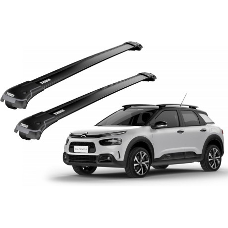 Barras THULE EDGE para autos CITROEN C4 Cactus 2014 a 2018 negro