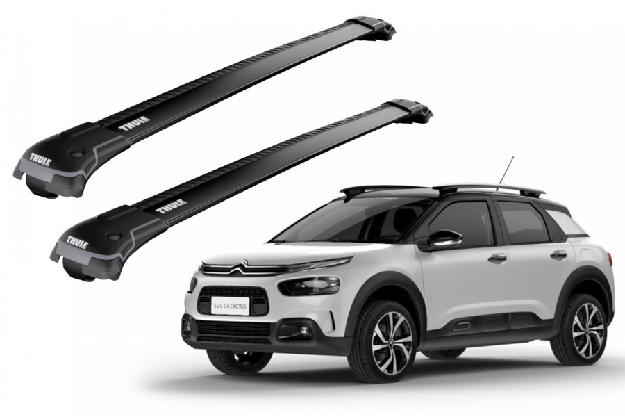 Barras THULE EDGE para autos CITROEN C4 Cactus 2014 a 2018 negro