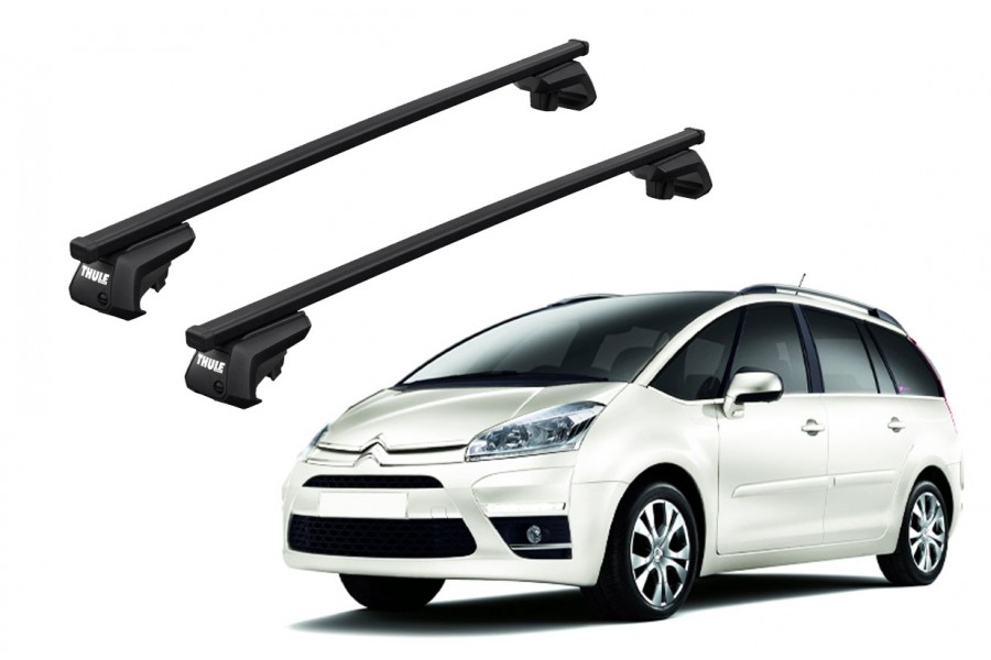 Barras THULE EVO SquareBar para autos CITROEN C4 Grand Picasso 2006 a 2013