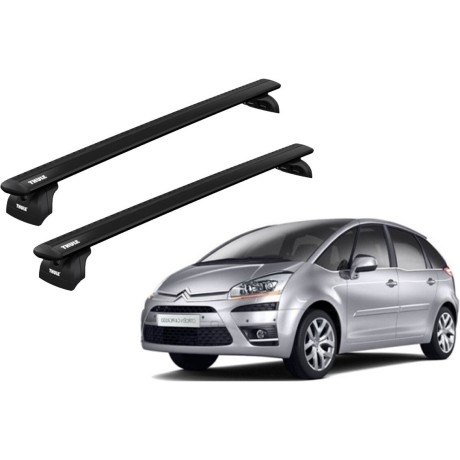 Barras THULE WingBar para autos CITROEN C4 Picasso 2007 a 2013 negro