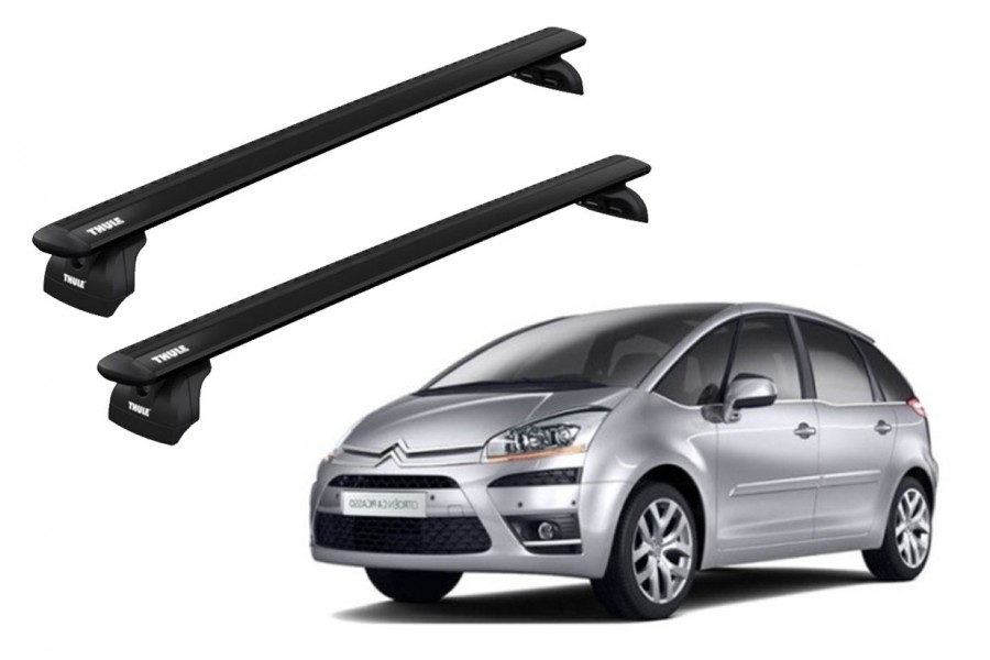 Barras THULE WingBar para autos CITROEN C4 Picasso 2007 a 2013 negro