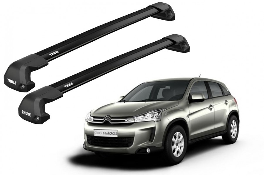 Barras Thule CITROEN C4 Aircross 12-18 PF / EDGE Flush BLACK
