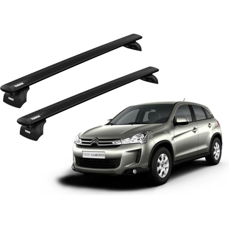 Barras THULE WingBar para autos CITROEN C4 Aircross desde 2012 al 2018 negro