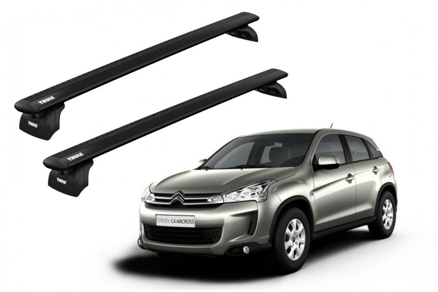 Barras THULE WingBar para autos CITROEN C4 Aircross desde 2012 al 2018 negro