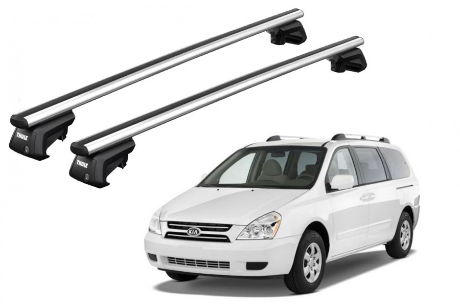 Barras THULE SmartRack XT AluBar para autos KIA Carnival 2006 a 2014