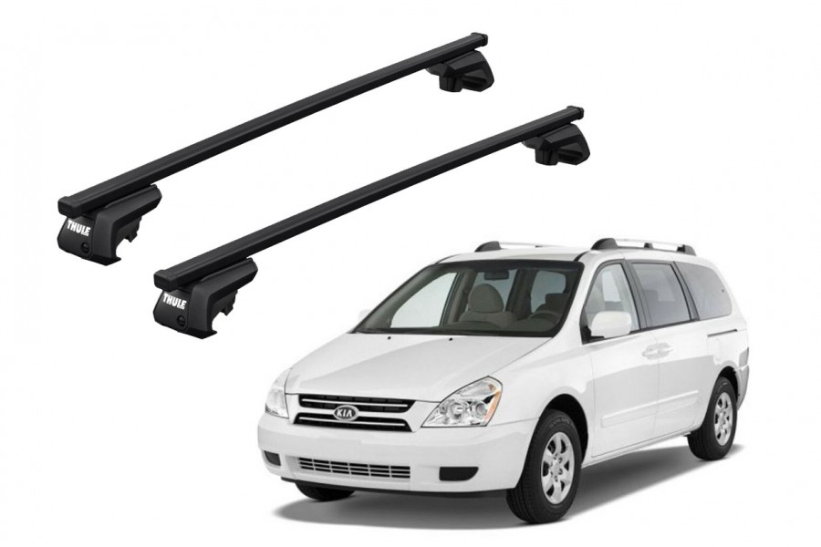 Barras THULE EVO SquareBar para autos KIA Carnival 2006 a 2014