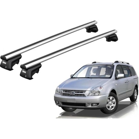 Barras THULE SmartRack XT AluBar para autos KIA Carnival 1998 a 2005