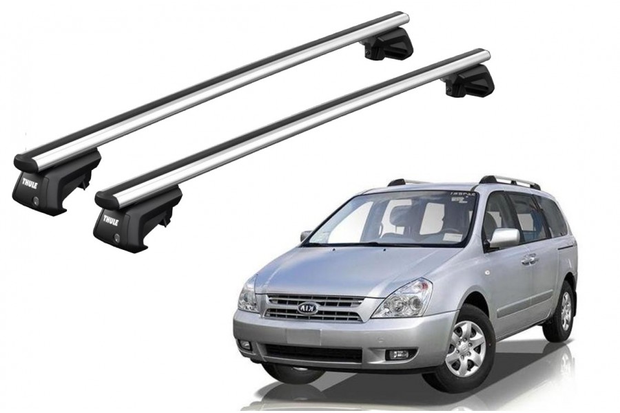 Barras THULE SmartRack XT AluBar para autos KIA Carnival 1998 a 2005