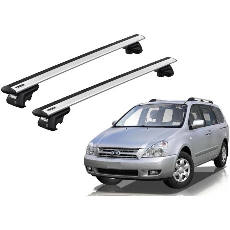 Barras THULE EVO WingBar para autos KIA Carnival 1998 a 2005