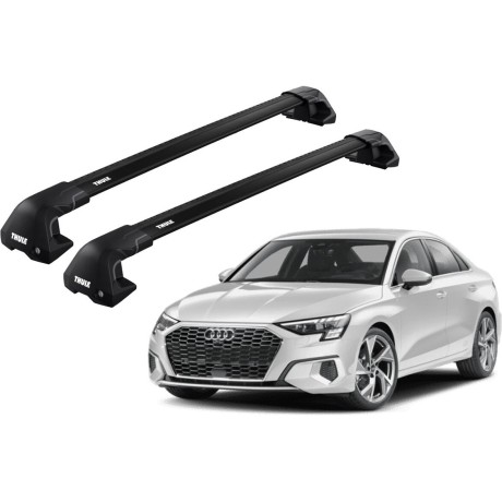 Barras THULE EDGE Flush para autos AUDI A3 desde 2013 negro