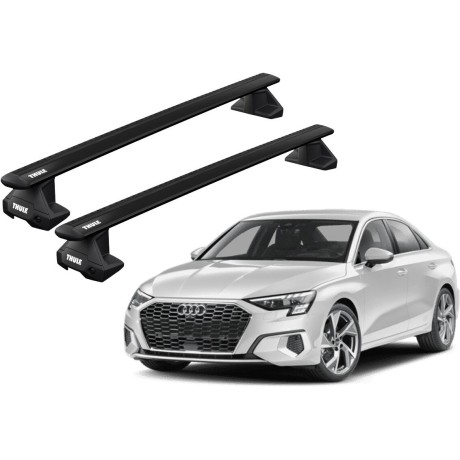 Barras THULE EVO WingBar para autos AUDI A3 desde 2013 negro