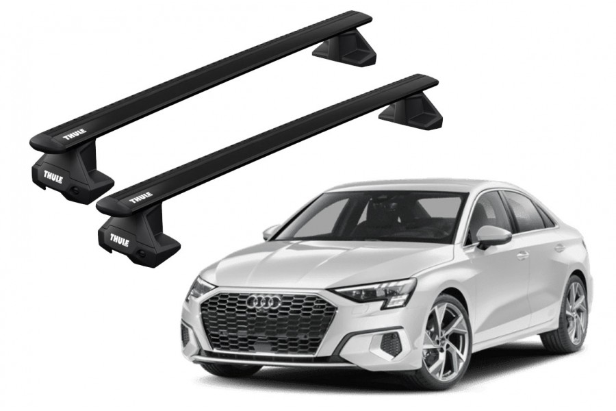 Barras THULE EVO WingBar para autos AUDI A3 desde 2013 negro