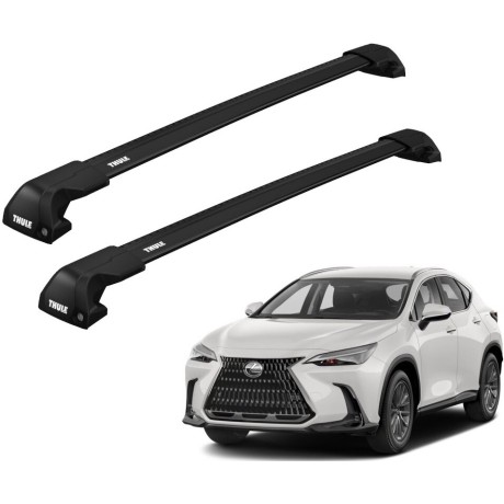 Barras THULE EDGE Flush para autos LEXUS NX-Series 2015 a 2021 negro