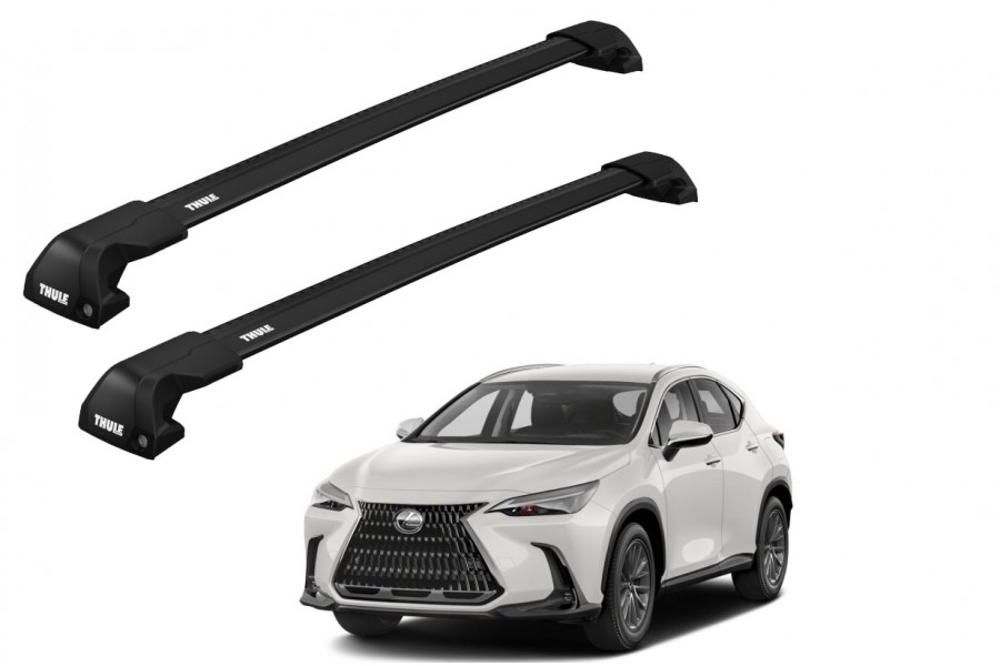 Barras THULE EDGE Flush para autos LEXUS NX-Series 2015 a 2021 negro
