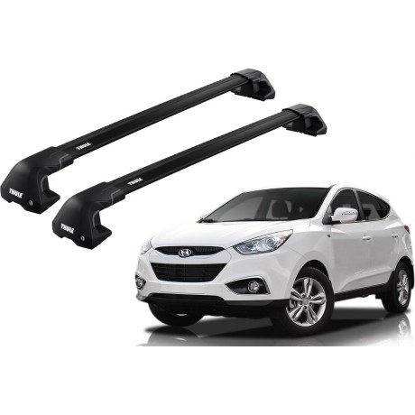 Barras THULE EDGE Flush para autos HYUNDAI ix35 2010 a 2015 negro