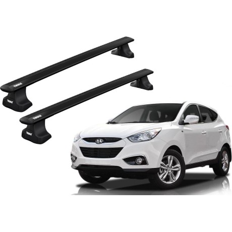 Barras THULE WingBar para autos HYUNDAI Tucson desde 2010 a 2015 negro