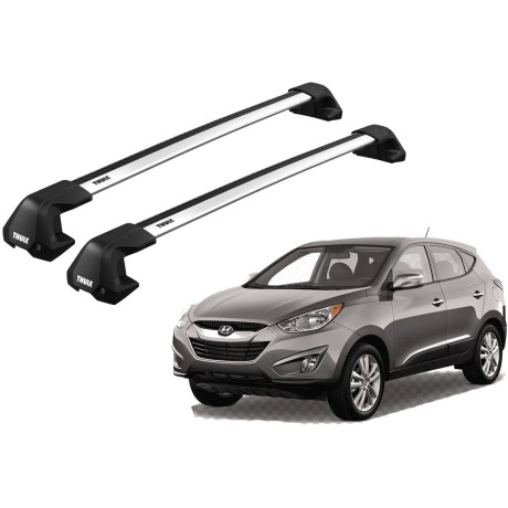 Barras THULE EDGE Flush para autos HYUNDAI Tucson 2010 a 2015