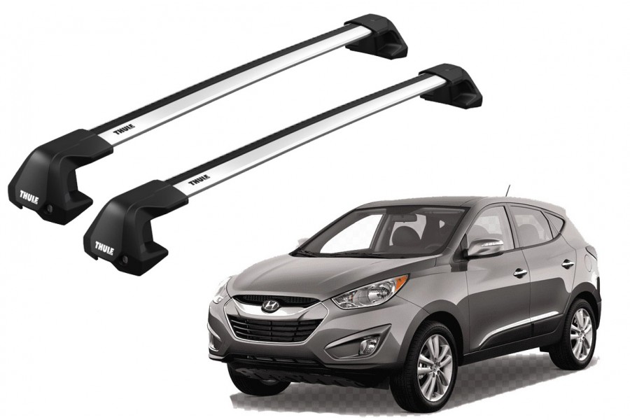 Barras THULE EDGE Flush para autos HYUNDAI Tucson 2010 a 2015