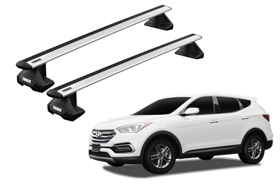 Barras THULE EVO WingBar para autos HYUNDAI Santa Fe 2016 a 2018