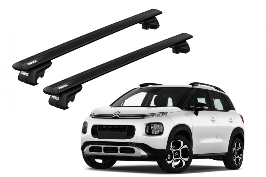 Barras THULE EVO WingBar para autos CITROEN C3 desde 2009-2016 negro