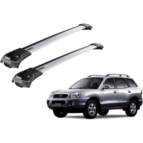Barras THULE EDGE para autos HYUNDAI Santa Fe 2000 a 2005