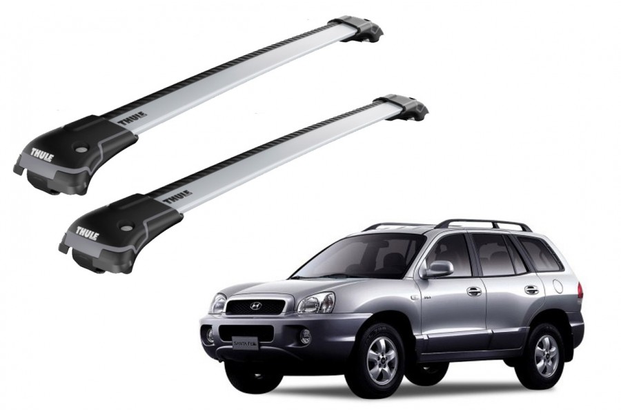 Barras THULE EDGE para autos HYUNDAI Santa Fe 2000 a 2005