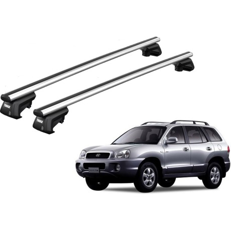 Barras THULE SmartRack XT AluBar para autos HYUNDAI Santa Fe 2000 a 2005