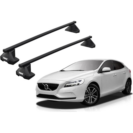 Barras THULE EVO SquareBar para autos VOLVO V40 desde 2012 al 2019