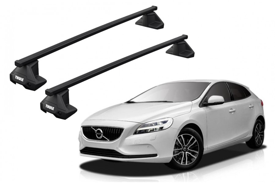 Barras THULE EVO SquareBar para autos VOLVO V40 desde 2012 al 2019
