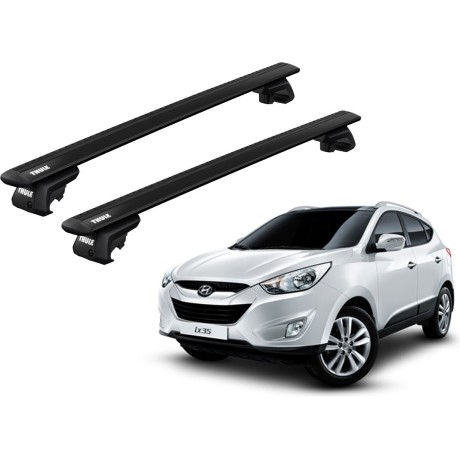 Barras THULE EVO WingBar para autos HYUNDAI ix35 2010 a 2015 negro