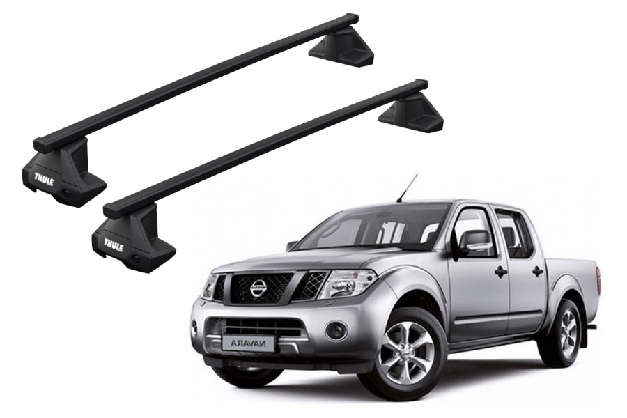 Barras THULE EVO SquareBar para camioneta NISSAN Navara (D40) 2005 a 2015