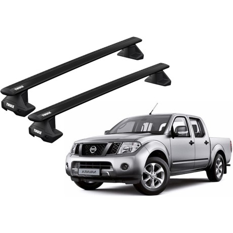 Barras THULE EVO WingBar para camioneta NISSAN Navara (D40) 2005 a 2015 negro