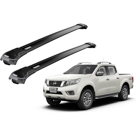 Barras THULE EDGE para camioneta NISSAN Navara (D40) 2005 a 2015 negro