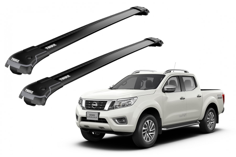 Barras THULE EDGE para camioneta NISSAN Navara (D40) 2005 a 2015 negro