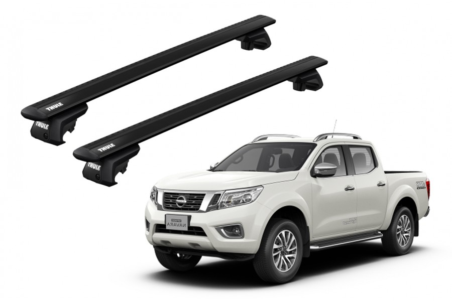 Barras THULE EVO WingBar para camioneta NISSAN Navara (D40) 2005 a 2015 negro