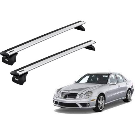 Barras THULE WingBar para autos MERCEDES BENZ E-Class (W211) 2002 a 2009