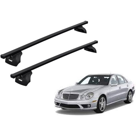 Barras THULE SquareBar para autos MERCEDES BENZ E-Class (W211) 2002 a 2009