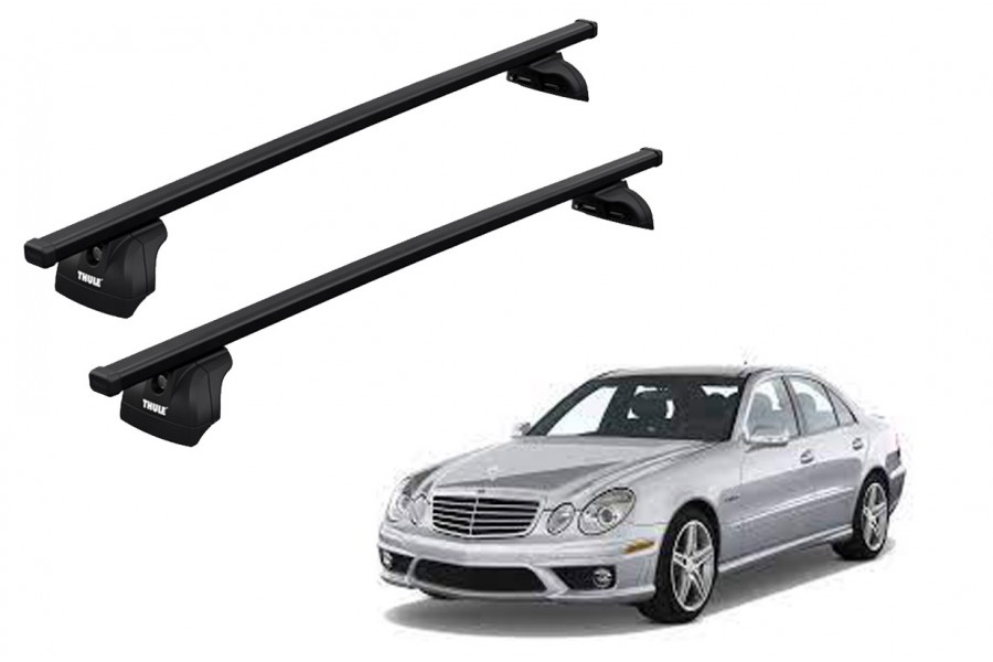 Barras THULE SquareBar para autos MERCEDES BENZ E-Class (W211) 2002 a 2009