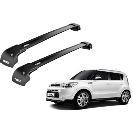 Barras THULE EDGE para autos KIA Soul 2014 a 2016 negro