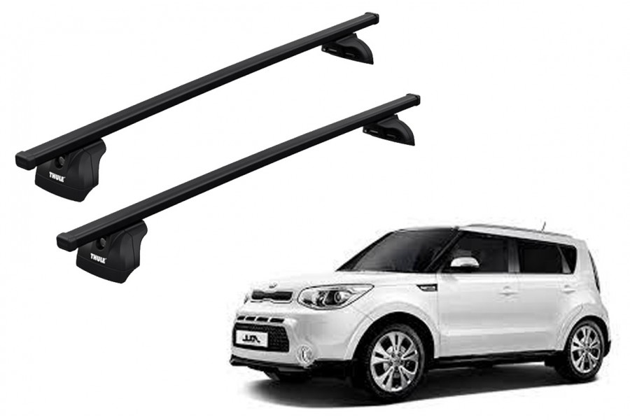 Barras THULE SquareBar para autos KIA Soul 2014 a 2016