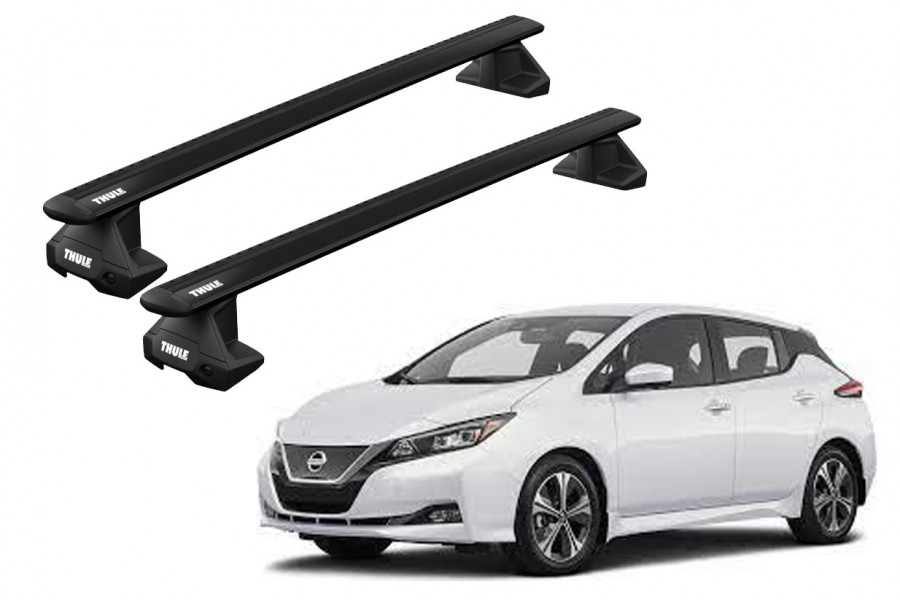 Barras THULE EVO WingBar para autos NISSAN Leaf desde 2018-2021 negro