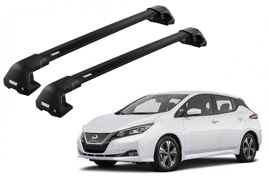 Barras THULE EDGE Flush para autos NISSAN Leaf desde 2018-2021 negro