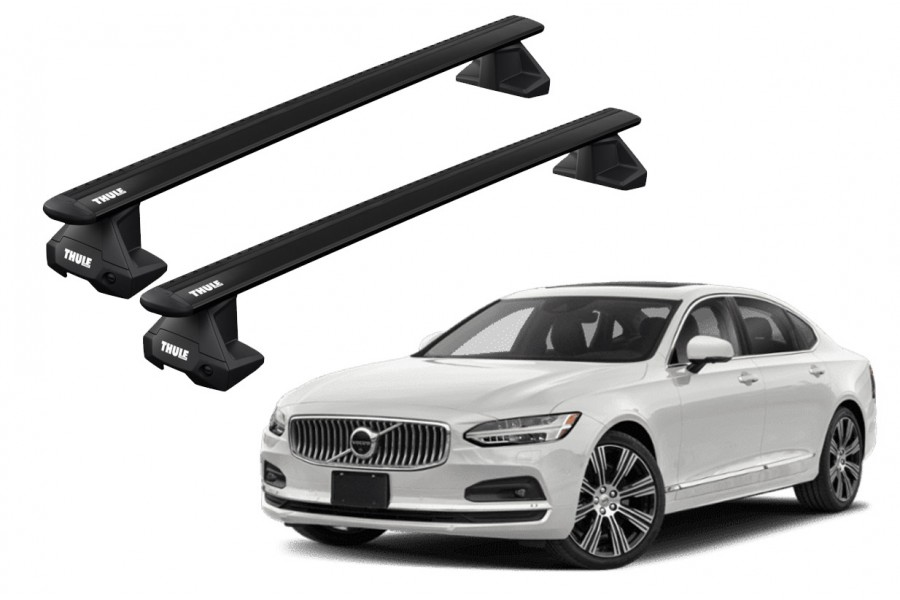 Barras THULE EVO WingBar para autos VOLVO S90 desde 2016 - 2021 negro