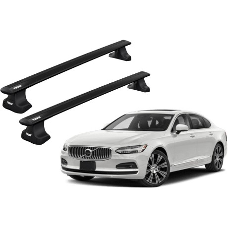 Barras THULE WingBar para autos VOLVO S90 desde 2016 - 2021 negro