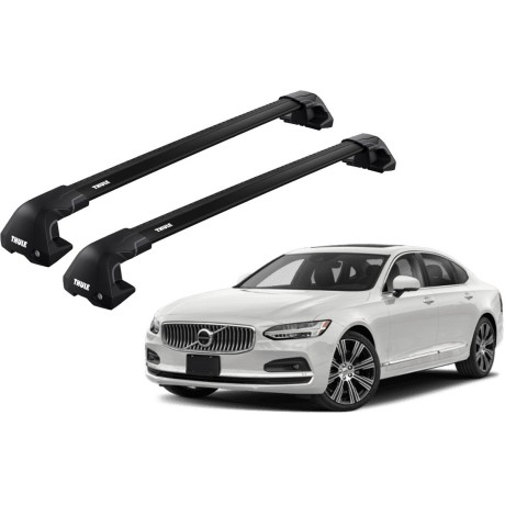 Barras THULE EDGE Flush para autos VOLVO S90 desde 2016 - 2021 negro