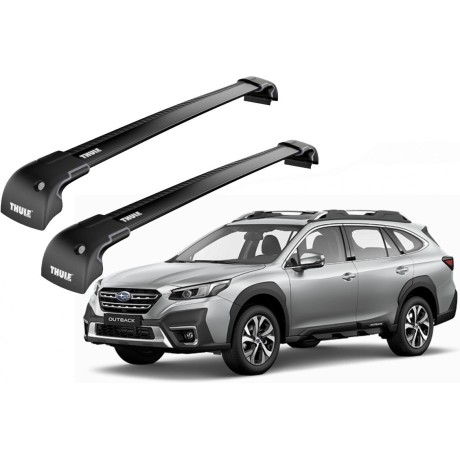 Barras THULE EDGE para autos SUBARU Outback desde 2014 negro