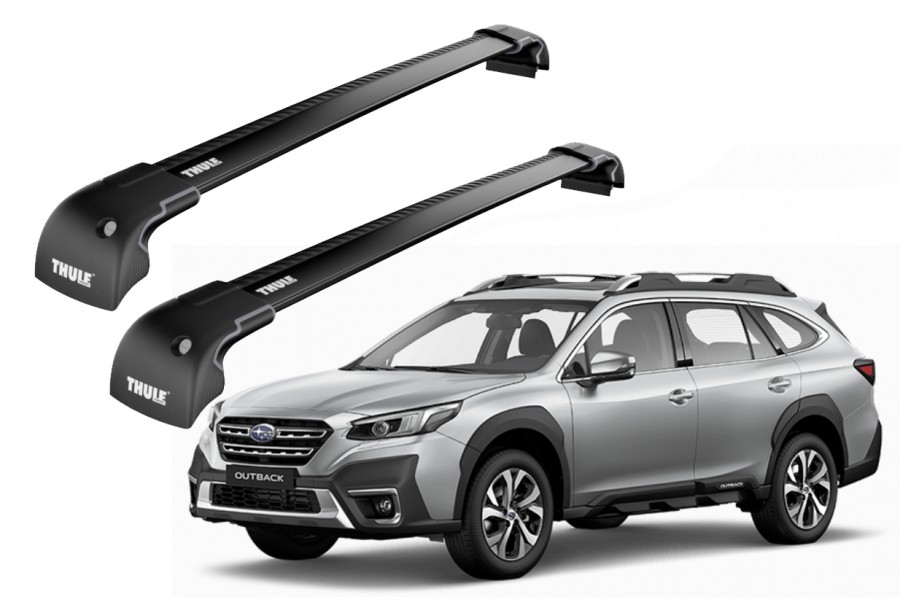 Barras THULE EDGE para autos SUBARU Outback desde 2014 negro