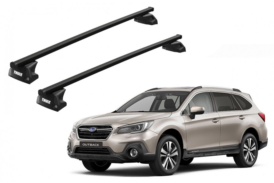 Barras THULE EVO SquareBar para autos SUBARU Outback 2014 a 2020