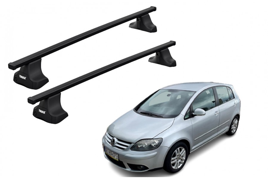 Barras THULE SquareBar para autos VOLKSWAGEN Golf Plus 2005 a 2008